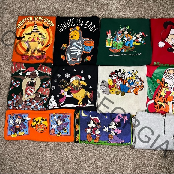 Vintage Deadstock 90’s Disney Taz “Mine Mine Mine” Candycane Crewneck - Picture 6 of 6